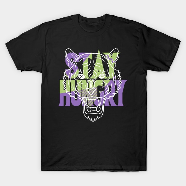 Stay Hungry Canyon Purple T-Shirt by funandgames